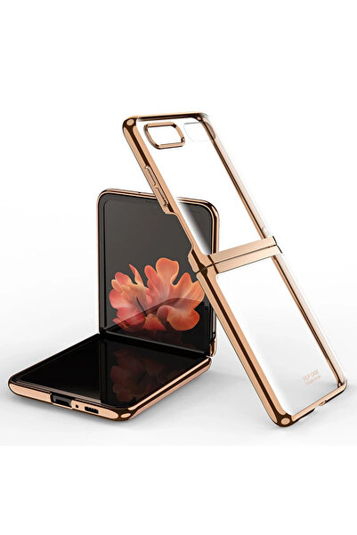 isiltikidsmoda Newface Samsung Galaxy Z Flip 4 Case Fold Element Cover - Gold