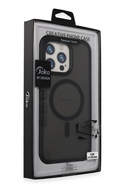 isiltikidsmoda Joko iPhone 15 Pro Toras Airbag Magsafe Cover - Black
