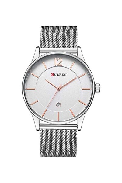 Curren Men's Stainless Steel Analog Watch 8231 - 42 mm - Silver
