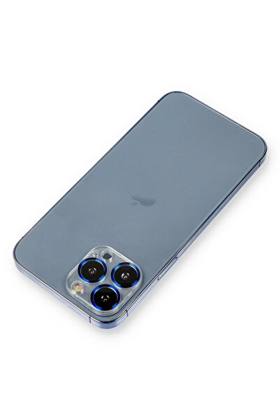 isiltikidsmoda Newface iPhone 12 Pro Metal Camera Lens Protection Glass - Blue
