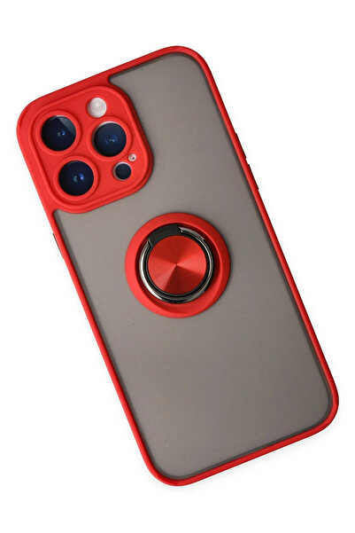 isiltikidsmoda Newface iPhone 14 Pro Max Case Montreal Ring Silicone Cover - Red