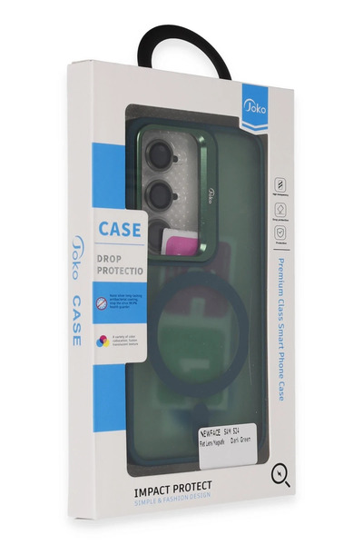isiltikidsmoda Joko Samsung Galaxy S24 Flet Lens Magsafe Cover - Dark Green