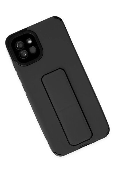 isiltikidsmoda Newface Samsung Galaxy A03 Case Mega Silicone with Stand - Black