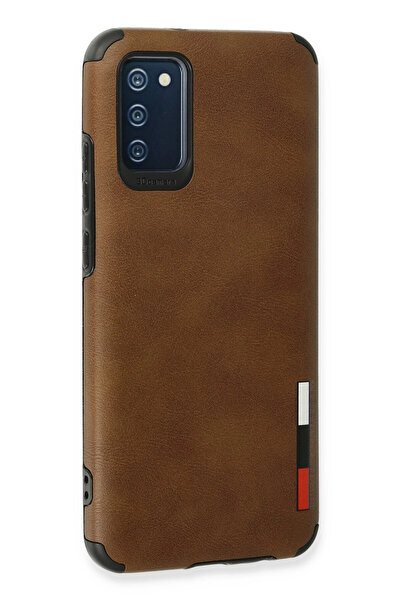 isiltikidsmoda Newface Samsung Galaxy A03S Case Loop Leather Silicone - Brown