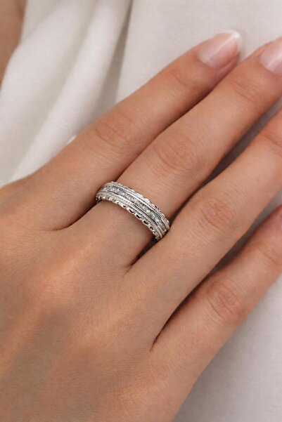 XUPING JEWELRY Taş Detaylı 14K Vip Kuyumcu Model Ayarlanabilir Çelik Yüzük