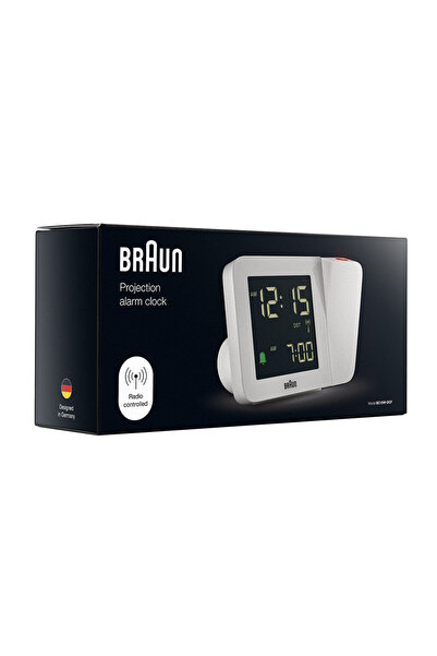 Braun BC15W-DCF DİJİTAL PROJEKSİYON ALARMLI MASA SAATİ