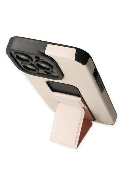 isiltikidsmoda نيوفيس حافظة ايفون 13 برو ميجا ستاند سيليكون - ذهبي