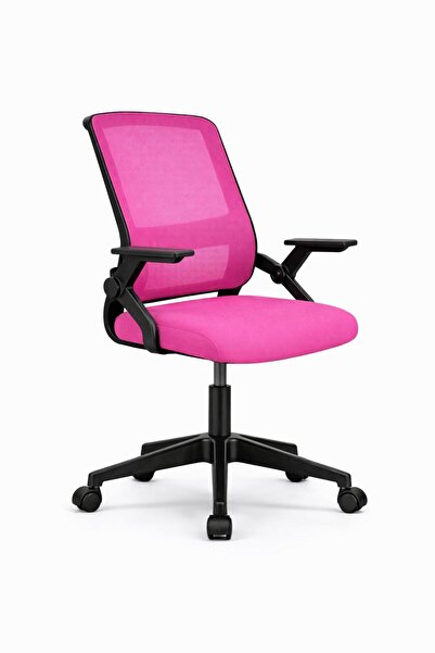 SDT TİCARET pembe katlanır kollu koltuk çalışma koltuğu ders çalışma sandalye...