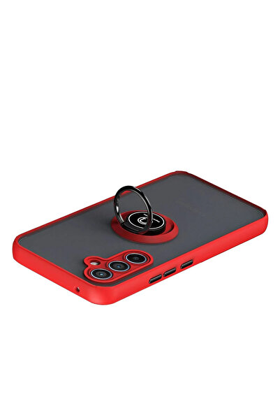 isiltikidsmoda Newface Samsung Galaxy S25 Fe Montreal Ring Silicone Cover - Red