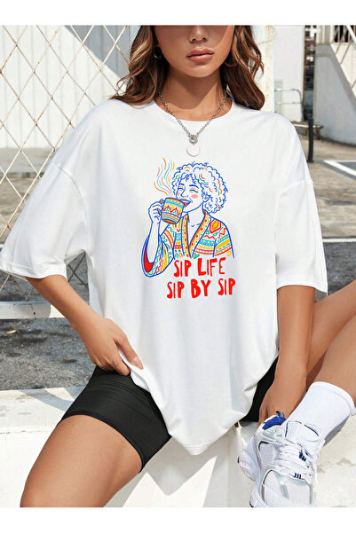 SUNFREE Popular Images Mix Printed Short Sleeve Crew Neck Women's Combed Cott...