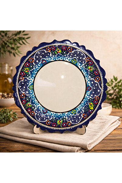 APAY ÇİNİ 25 cm El İşciliği Kaligrafi Tabağı