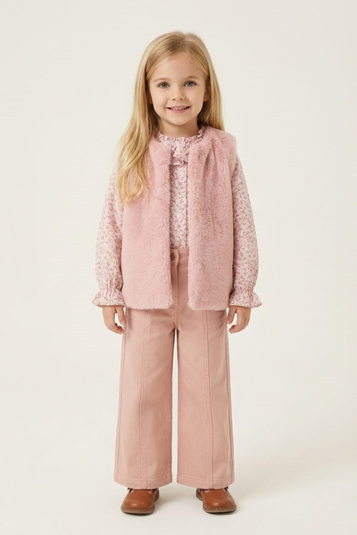 Zeyland Girl's Vest 3-Piece Set 3-8 Years Pink