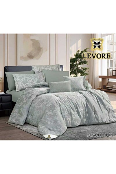 Levore Levory 8-piece double bed set, luxurious royal jacquard, soft to the t...