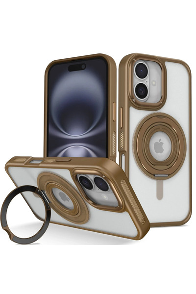 isiltikidsmoda Joko iPhone 16 Banza Magsafe Stand Cover - Brown