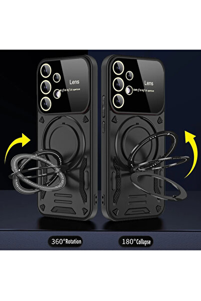 isiltikidsmoda Newface Samsung Galaxy S25 Ultra Case Joy Lens Cover with Stan...