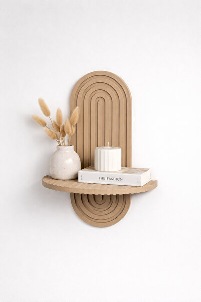 Della Modern Dekoratif Duvar Rafı Minimal Duvar Rafı Salon Yatak Odası Antre Raf