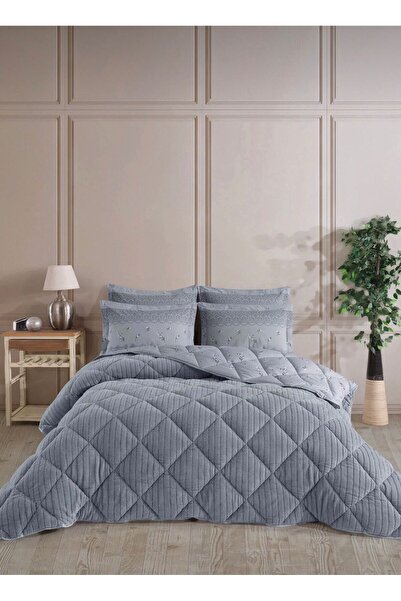 Bikaya Home Wellsoft Single Sleeping Set |   Striped Jacquard |   Quilt + Fit...