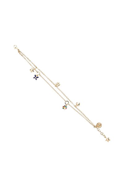 CETAŞ Eterna 14 Ayar Altın Çoklu Figürlü Bileklik