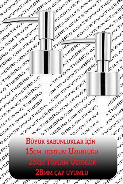 TheBRo 2 Pieces Silver Color Soap Dispenser Pump