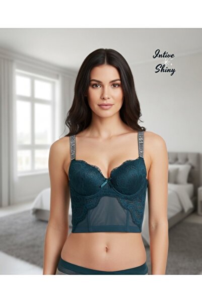 İntive Lingerie Intive'Vs Logo' Premium Stone Strap Underwire Double Push-Up ...