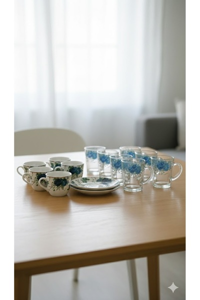 Generic 36 piece tea and coffee cup ser