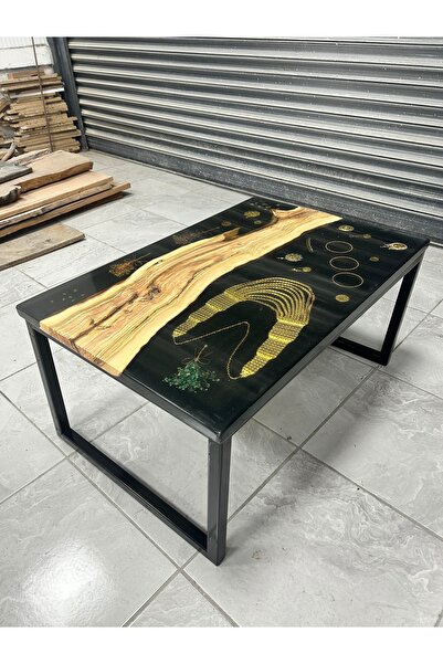 Konyalı Sanat GOLD PREMIUM KOLEKSİYON SERİSİ EPOKSİ SEHPA