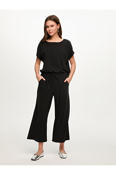 Faik Sönmez Beli Lastikli Tenselli Comfort Fit Örme Capri S26CPR015