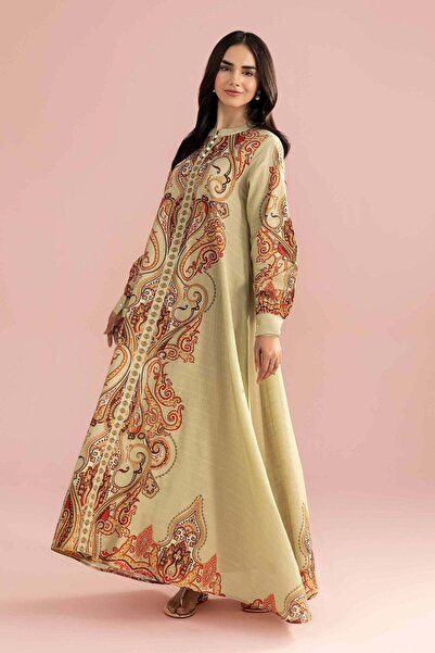 Nishat Linen Printed Dress - FE 26-45