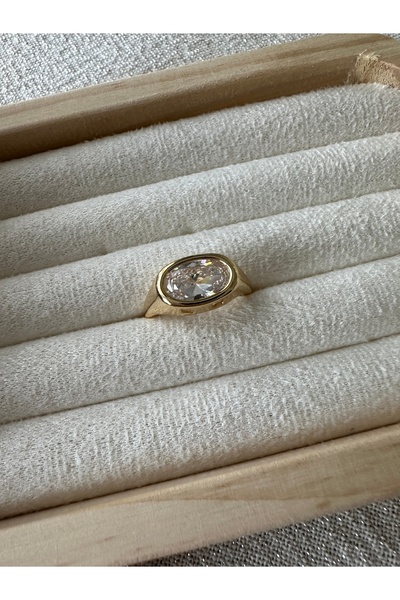 ringbox Special Series - Gold Ellipse Ring