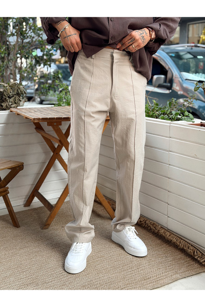 manch collection Regular Fit Parachute Pants Stone