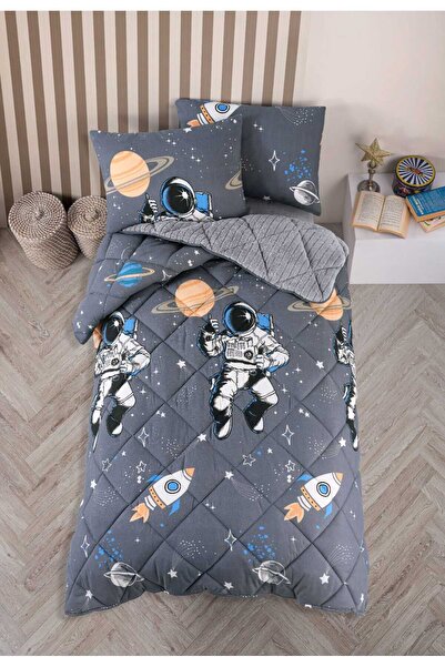 Bikaya Home Wellsoft Single Sleeping Set |   Striped Jacquard |   Quilt + Fit...