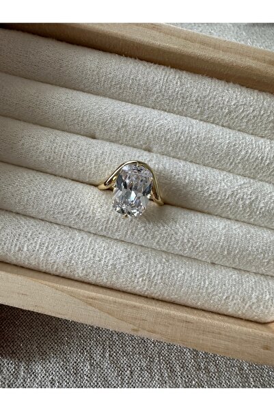 ringbox Special Series - Gold Curved Oval Ring