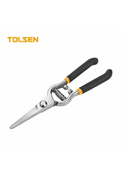TOLSEN 8" Straight Pruning Shear – Sharp Garden Cutter with Safety Lock