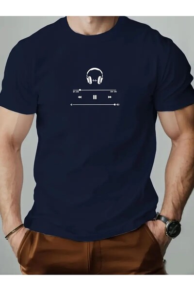 PARUNIV Tricou barbati, Play All Night din bumbac, potrivit pentru stilul de ...