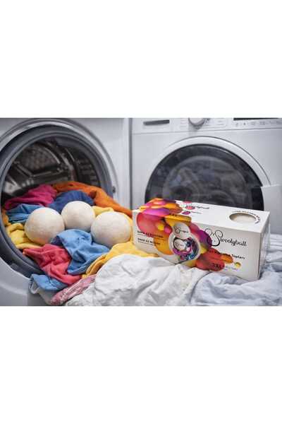 Lider MAGNESİA 3-Pack Washing Clothes Wool Drying Balls 3 XL Wool Washing Balls