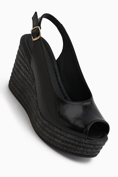 Limoya Sandale de damă Caty negre cu toc pană