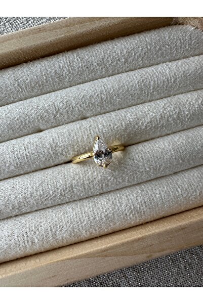 ringbox Special Series - Gold Solitaire Drop Ring