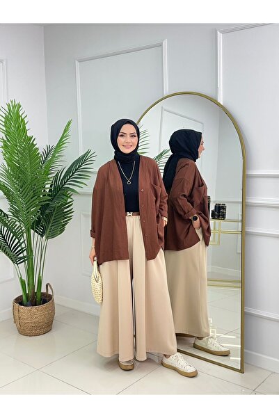 SELVENORA Baggy Skirt Pants – Double Crepe, Comfortable and Stylish