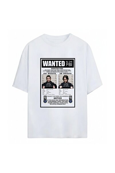 SVART WEAR Supernatural Printed Unisex Oversize 100% Cotton T-Shirt