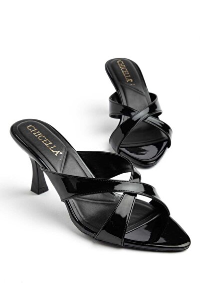 CHICELLA Cannes Cross-Strapped Women's Heeled Slippers