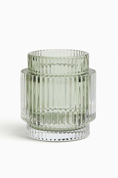 H&M Glass candle holder