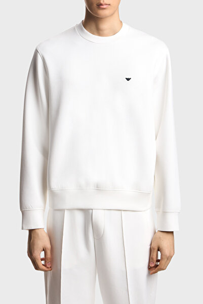 Emporio Armani Logo Cotton Regular Fit Crew Neck Sweat Men's Sweat Em004533 A...