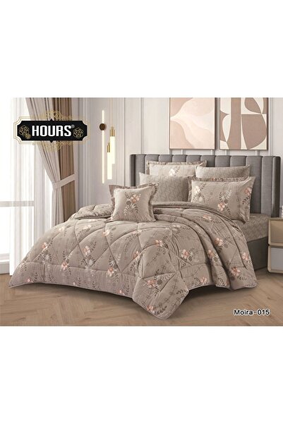 HOURS Moira Luxury Summer Bedspread, Floral Pattern, Double-Sided, Single and...