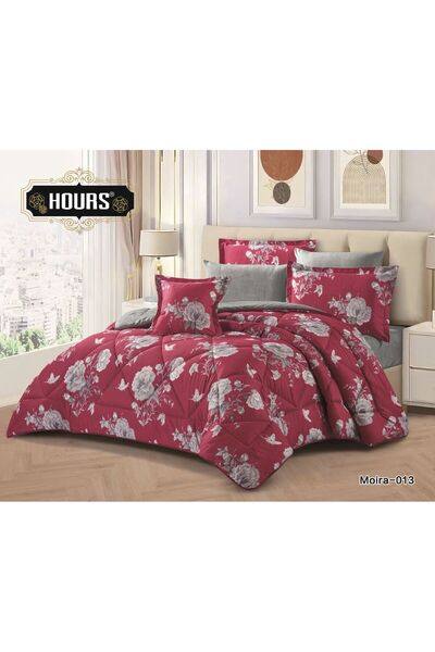 HOURS Summer floral bedspread, single and a half size, 4 pieces, royal luxury...