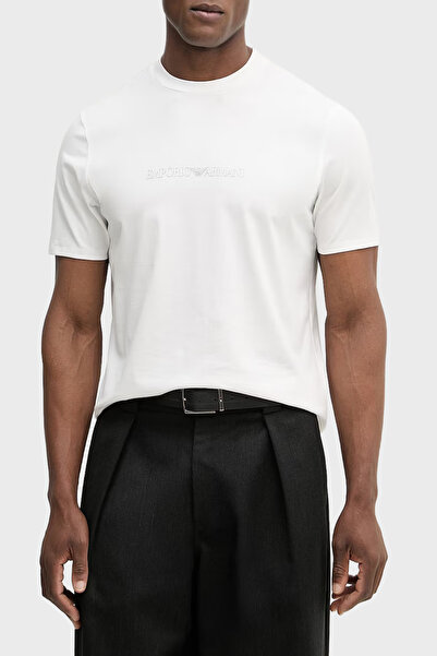 Emporio Armani Logo 100% Cotton Regular Fit Crew Neck T-Shirt Men's t Shirt E...