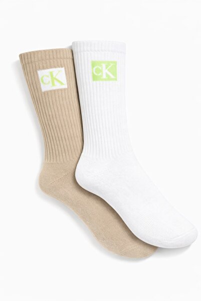 Calvin Klein CKJ 2'li pamuklu erkek çorap