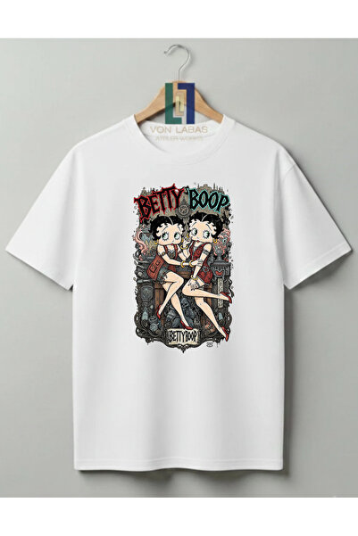 Grafftee Clothing تي شيرت بيتتي بوب مصمم من القطن بنسبة 100% للجنسين بجودة طب...