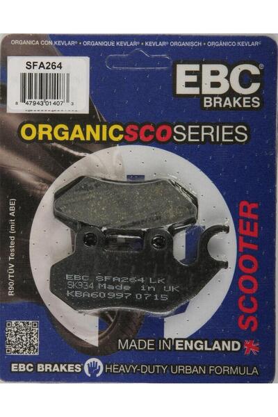 EBC Sfa264 2012-2025 SYM Orbit II 50 Uyumlu Ön Fren Balatası Organik Balata