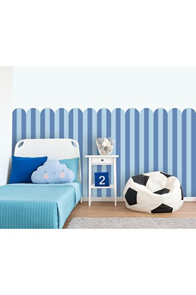 DECOMALL PP-90 Лента с ивици за половина стена – самозалепваща се декорация з...