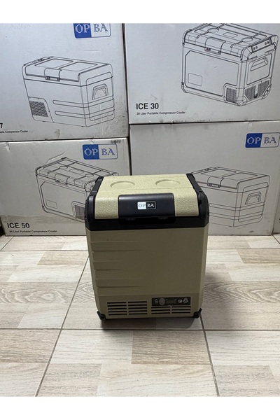 OPBA İCE 10 LT hacimli taşınabilir araç buzdolabı 12/24 V